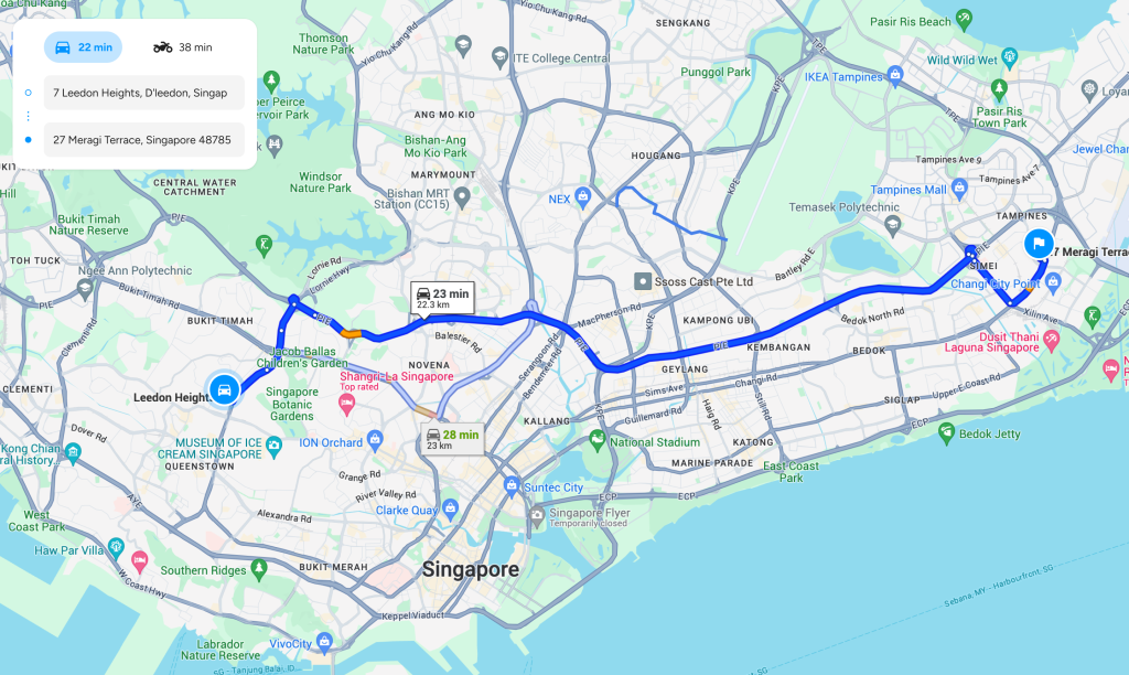 Building a Traffic Aware Route - Direction Search Result For Avery 1024x612 